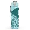 1PC Green Line Art Witch Girl 750ml Color Plastic Sports Water Bottle Leakproof Flip Straw Lid Suitable for Sports Office Home Use