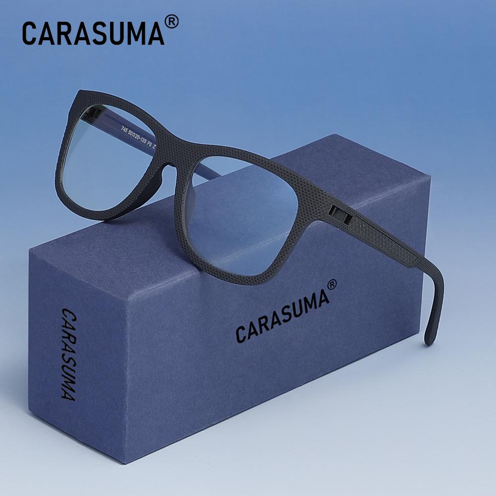 CARASUMA Men Women Blue Light Blocking Computer Glasses Rectangle Lenses Anti Blue Ray Eyeglasses Work Students Eyewear