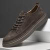 Fashion Suede Leather Mens Sneakers Fashion Lace Up Casual Shoes Men All-match Outdoor Oxford Shoes Versatile Male Formal Dress Footwear