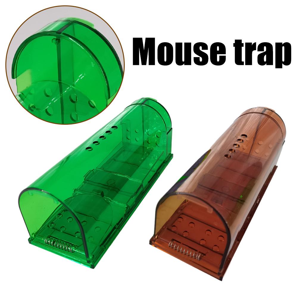 Smart Self-locking Mousetrap Safe Firm Transparent Household Mouse Catcher Control Cage Mice Rodent Catcher Rat Trap