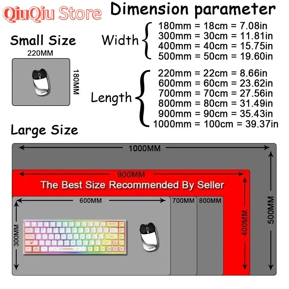 Japanese Devil Grey MousePad Large Computer Gamer Lock Edge Table Mat Laptop Oni Mouse pad HD Print Non-slip Rubber Keyboard Rug