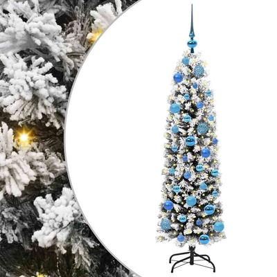 150 LED'li ve Ayaklı Yapay Noel Ağacı Yeşil 150 cm