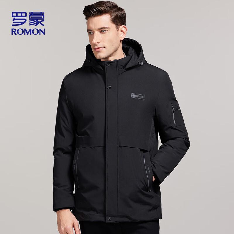 ROMON Men's Hooded Casual Puffer Jacket MY401