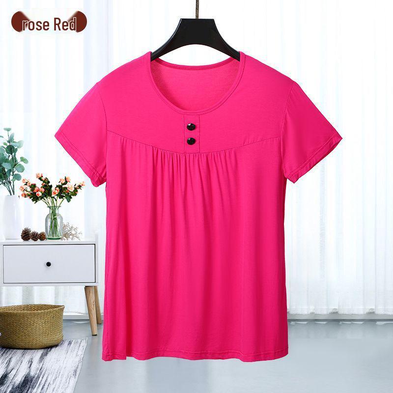 

Women s Plus Size Loose Modal Tank Top - Slimming Tummy Coverage - Summer Base Layer for Middle-aged & Elderly Mom 3XL 130-160 pounds