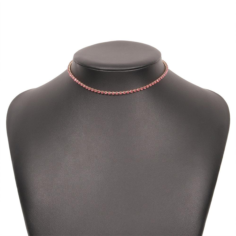 

Women European Simple Temperament Rhinestone Necklace Women Clavicle Necklace Choker Hot Selling Item Jewelry