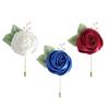 Artificial Rose Flower Set Elegant Silk Rose Boutonniere In Various Color for Wedding Ceremony and Parties