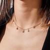 Modeschmuck Hals Alloy Material Stern Anhänger Halsband Schlüsselbein für Damen Teen