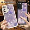 Phone Case: 2D Flat Samsung Galaxy A34 A35 M05 M06 S20 S22 S21 FE Plus 5G Tiered Protective Case, Purple-pink Night Sky, Christmas and Halloween Gift