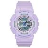 Casio Baby-G Analog Digital Resin Strap Purple Dial Quartz BA-110MC-6A 100M Women's Watch