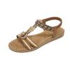 Rhinestone Casual Fashion Sandals Seaside Beach Flat Sandals Women