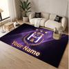 Personalized Crystal Velvet Carpet Anderlecht FC Logo Pattern Non Slip Floor Rug