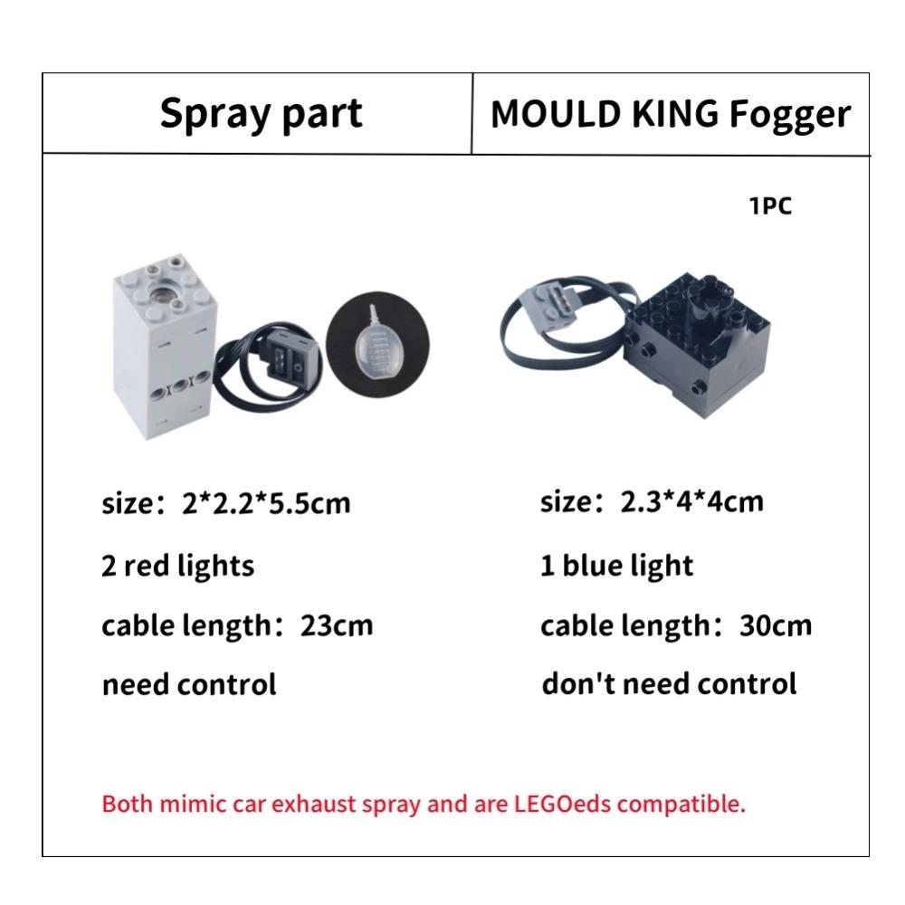 DIY Building Blocks Technical Motor Sprayer Electric Exhaust Modified Motor For High-Tech Train Car Parts Compatible with Legoed