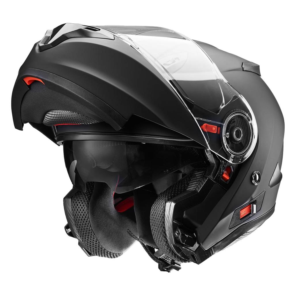 Japanese FUKUSEI Full Face Motorcycle Helmet with Inner System FF868 Size [Official SG/PSC Product] Shield, Flip-Up Helmet, (Matte Black, M)