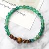 Tiger Eye Striped Agate Bracelet: Men's European Handcrafted Beaded Ornament.