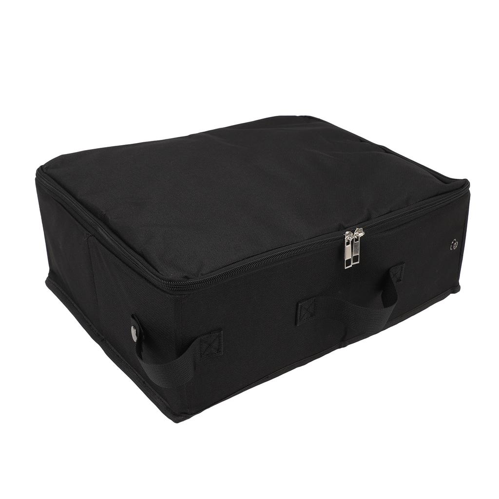 Portable Cat Litter Box Fabric Foldable Leak Proof Water Resistant Cat Litter Bag for Outdoor Travel Black