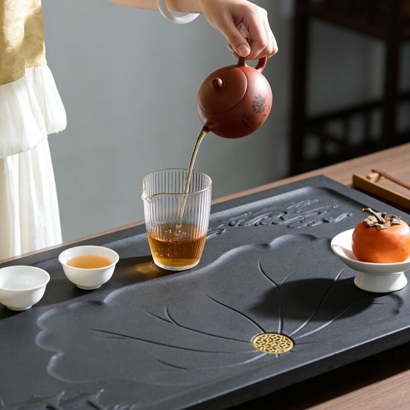 Imitation Black Gold Stone Kung Fu Tea Tray