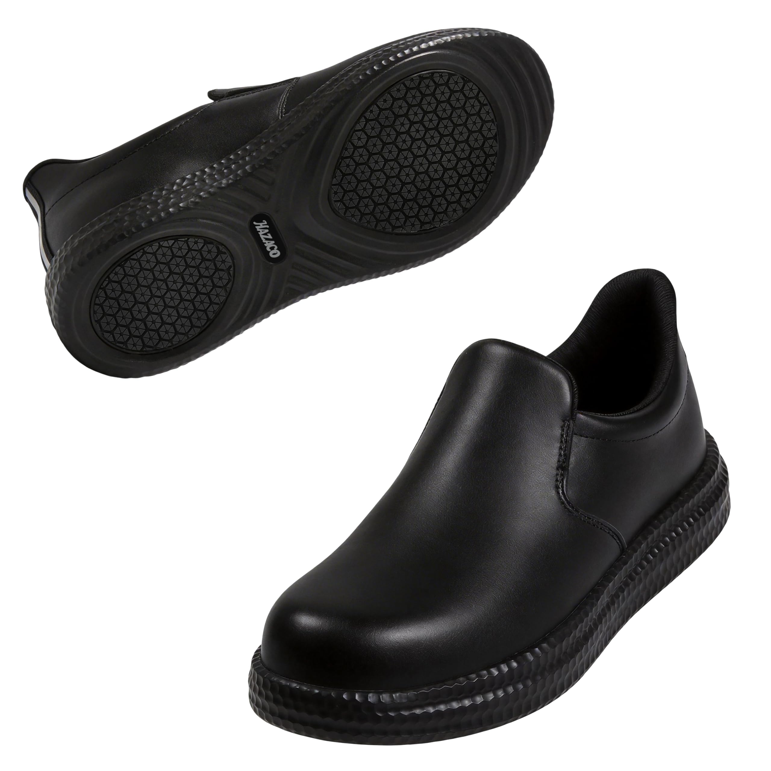 [HAZAKO] Standing Chef Shoes, Black, Waterproof, Non-slip, Unisex, 26.0cm