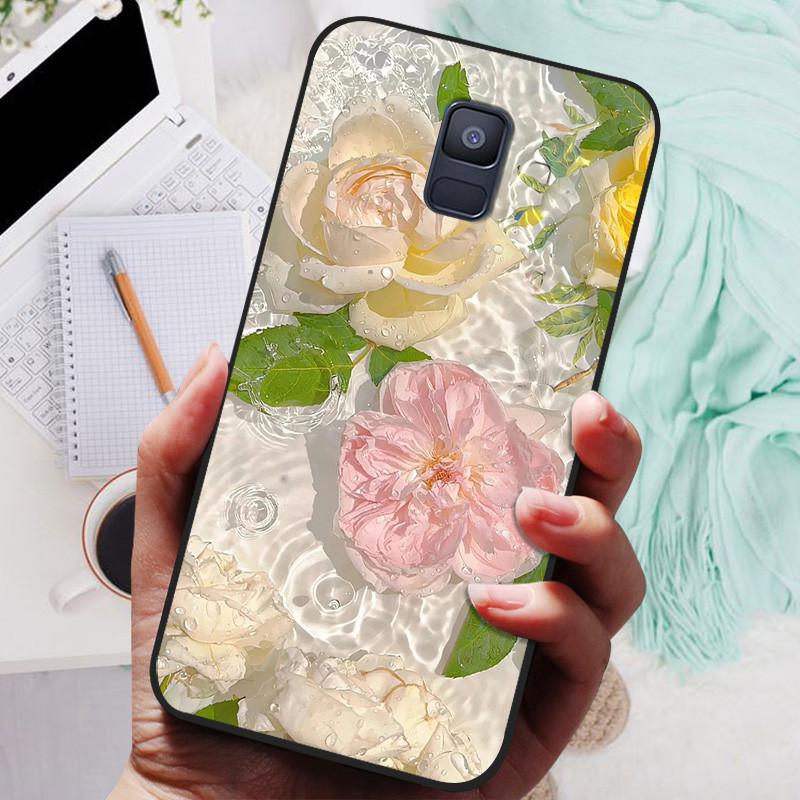 Für Samsung Galaxy A8 Plus 2018 Hülle Schwarze Abdeckung Löwe Wolf Silikon Weiche Rückseite Hüllen Für Samsung A8 2018 A530 A530F Handyhülle