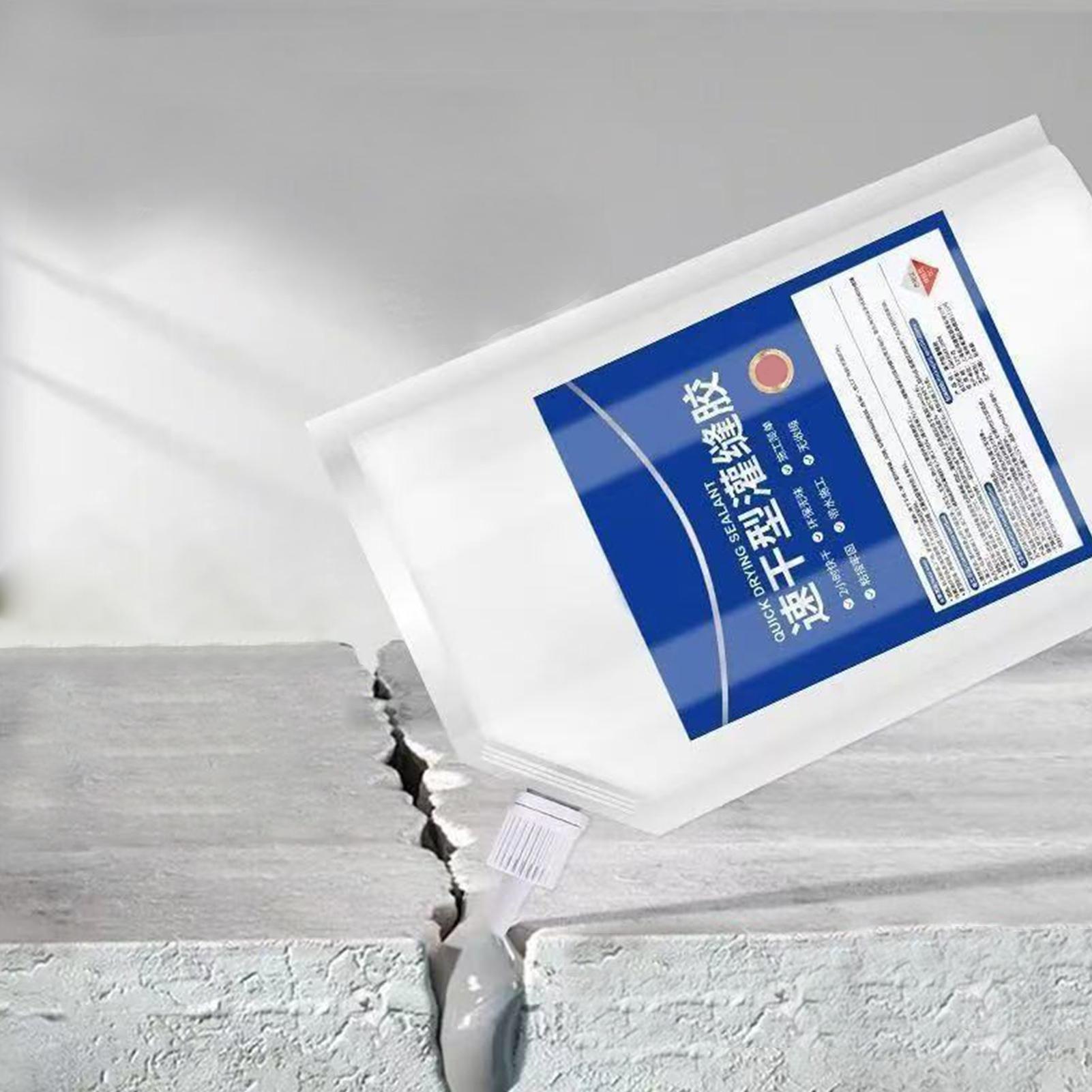 Roofing Sealant Waterproof Coating Sealant RV Roof Quick-Drying Liquid Glue Sealing Adhesive for Concrete Wall Deck Crack blu