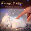 Interactieve Miauwende Kitten Pluche met Druk-om-te-Miauw Geluid, Realistische Kat voor Jongens & Meisjes, Verjaardagscadeaus, speelgoed voor Meisjes & Vrouwen