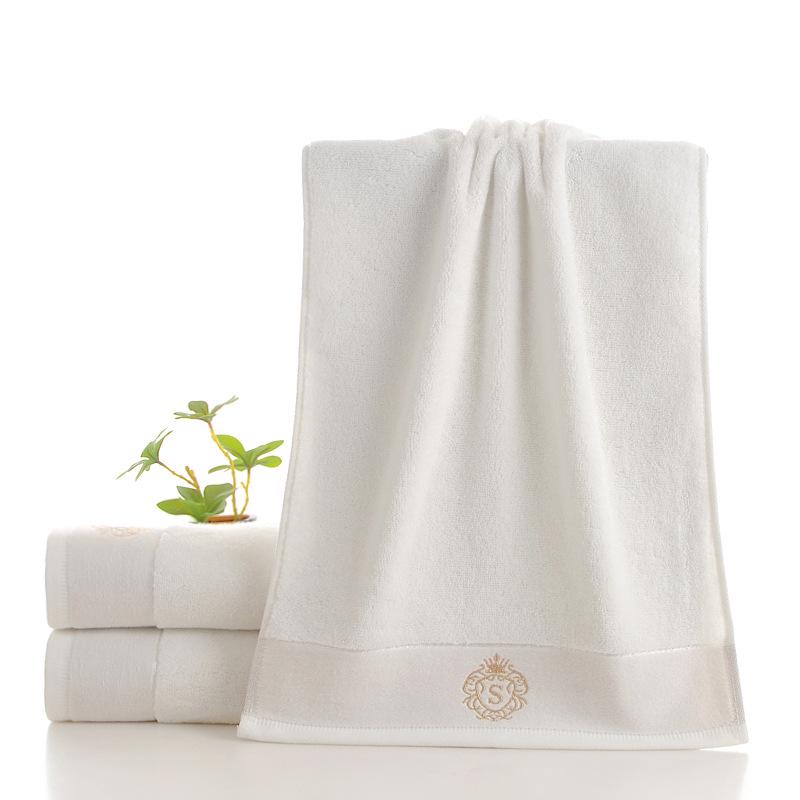 All-Cotton Three-Section Adult Face Towel - Thick Student Washcloth with Optional Logo