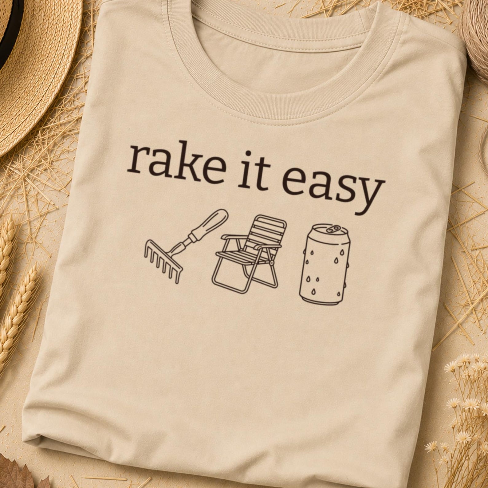 Rake It Easy Funny Gardening Shirt, Cottagecore Clothing, Plant Lover Shirt, Plant Lovers Gift, Nature, Gardening, Nature Gifts, Cottage S