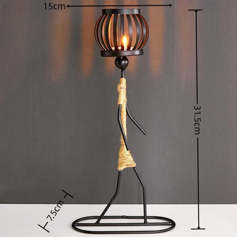Centrotavola Matrimonio Rustico Decorazione Soggiorno Figure Umane Candeliere Regali Portacandele Accessori Decorazione Casa