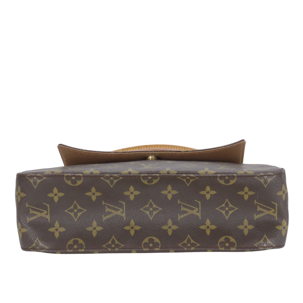 Used LOUIS VUITTON Shoulder Bag Mini Looping M51147 Monogram/Nume Leather Brown