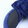 Memory Foam Travel Neck Pillow Soft Hooded Design Adjustable Strap Washable Cover for Flight Camping Nap