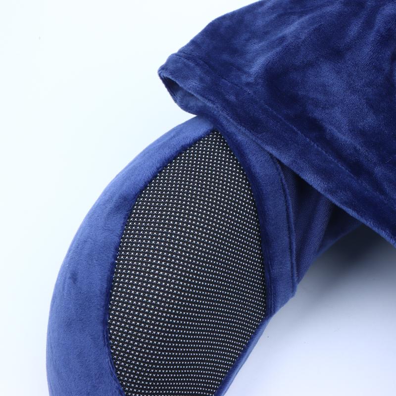 Memory Foam Travel Neck Pillow Soft Hooded Design Adjustable Strap Washable Cover for Flight Camping Nap