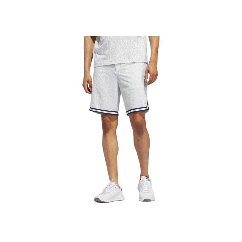 adidas Reißverschluss Bund Allover-Print Shorts Herren Shorts Weiß IN9262