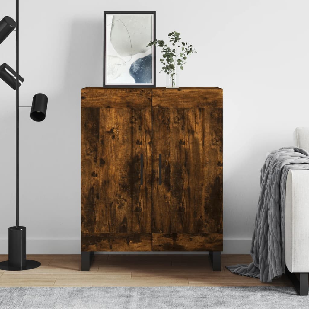 Sideboard Smoked Oak 69.5 X 34 X 90 Cm Wood Based Panel