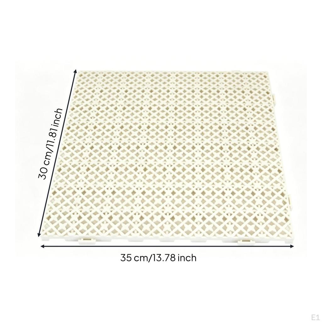 Interlocking Floor Tiles Open-Grid Mat with Drainage Holes