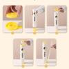 Home Sushi Making Kit Includes 1Set Round Push Box with Sauce Straw