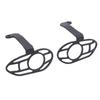 Motorcycle Front Turn Signal Light Protective Cover Black Front Turn Signal Indicator Light Grill Protector Cover