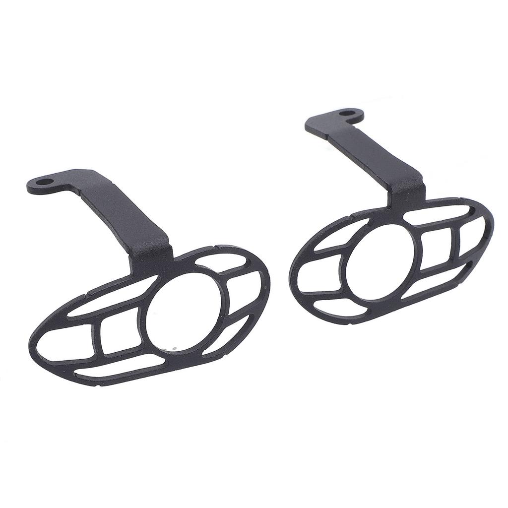 Motorcycle Front Turn Signal Light Protective Cover Black Front Turn Signal Indicator Light Grill Protector Cover