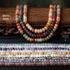 5x8mm Natural Stone Abacus Beads: Chalcedony Agate Crystal Spacers for DIY Necklace Bracelet Jewelry.