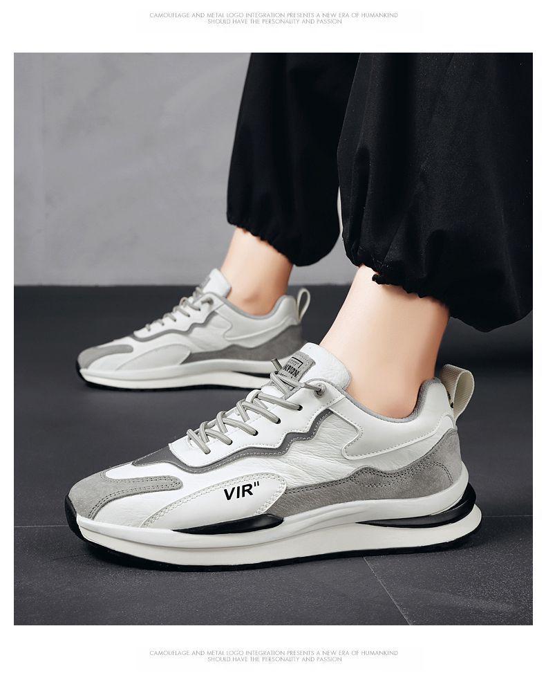 Men's Winter Velvet-Lined Casual Running Shoes, Forrest Gump Style, Trendy Dad Shoes