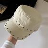Cotton Rivet Peaked Cap Spice Girls Equestrian Hat Personality Retro Baseball Cap  Autumn