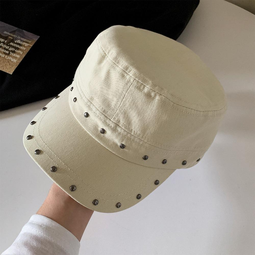 Cotton Rivet Peaked Cap Spice Girls Equestrian Hat Personality Retro Baseball Cap Autumn