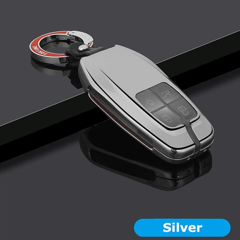 

Key Fob Cover For Ferrari 488 Roma 812 F8 SF90 Portofino Remote Case Holder Shell Keychain Car Accessories Silver B