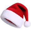 Embroidered Plush Christmas Hats for Adults & Children
