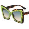NEW Sunglasse Women Sun Glasses Simplity Anti-UV Spectacles Butterfly Eyeglasses Patchwork Frame Ornamental Simplity Googl