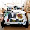 UK Drill Rap Style Duvet Cover + 2 Pillowcases, Nemzzz Printed Bedding Set Soft Material Bedroom Ornament & Holiday Gift