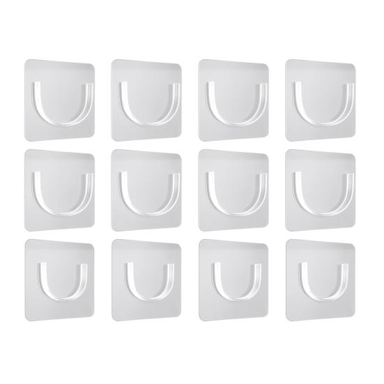 12/24Pcs Shower Rod Holder with Strong Easy to Install Shower Strong Load-Bearing Waterproof Curtain Rod