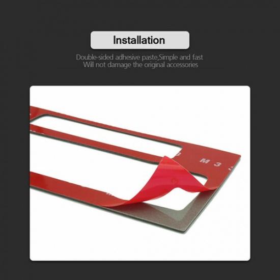 For BMW 3 Series E90 E92 2005-2012 Carbon Fiber Console CD & AC Panel Cover Trim