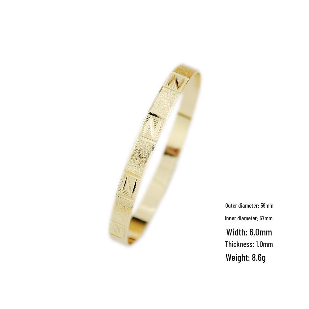 2024 Luxe Brass-Plated Frosted Ring and Coil Bracelet Collection