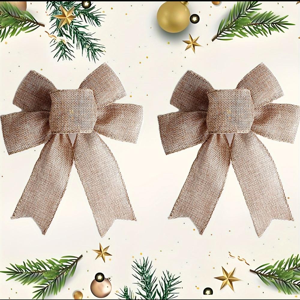 3pcs, Christmas Bow Knot Door Hanging Decoration Pendant Christmas Tree Decoration Bow Ornament