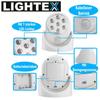 LIGHTEX LED Wall Lamp Wall Light with Motion Detector Battery Indoor Outdoor