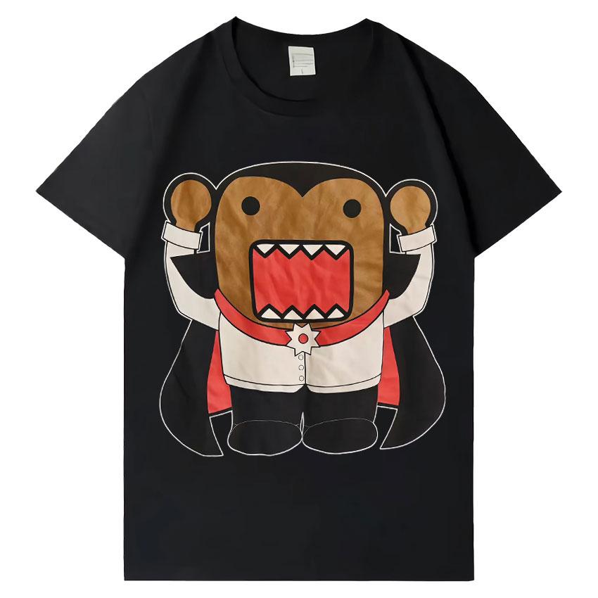 Domo Kun Funny Meme T Shirts Mens Women Clothes Classic Cotton Casual Tee Shirts Short Sleeve Oversized Tshirt Tops Streetwear
